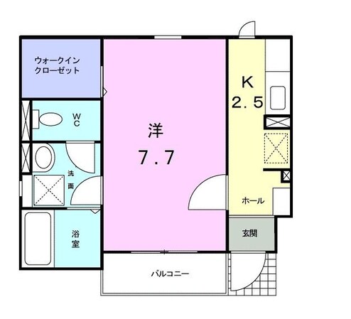 ブラン グリシーヌの物件間取画像